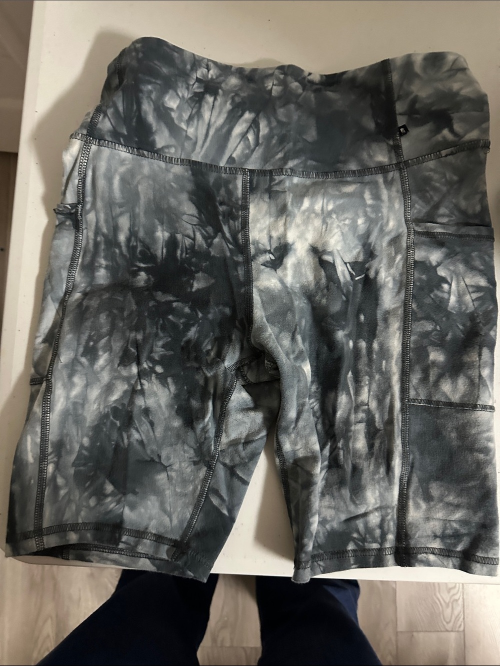 Marika Gray Tie-Dye High-Rise Athletic Bike Shorts
